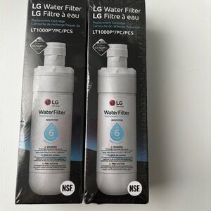 2 unopened LG LT1000P - 6 Month / 200 Gallon Capacity Refrigerator Water Filter